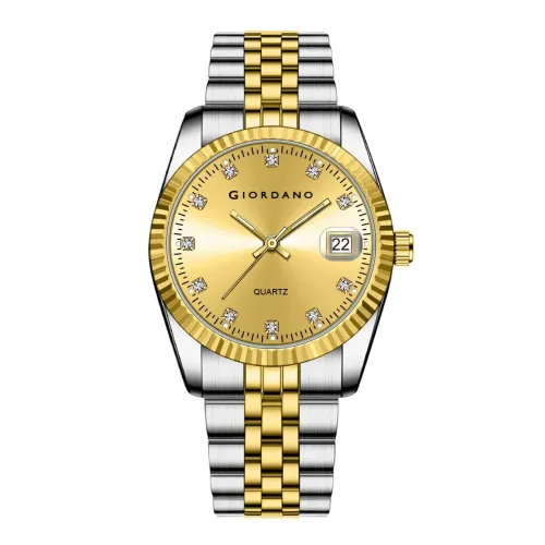 Image of Giordano Analog Watch for Men with Dual-Tone Stainless Steel Strap