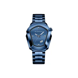 Giordano Elegant Analog Watch for Men with Unique Pentagon Dial, Stainless Steel Strap, Date Display, Water Resistant