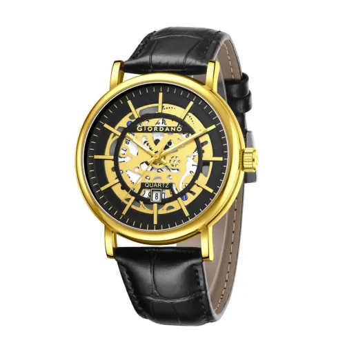 Image of Giordano Men's Skeleton Dial Quartz Watch