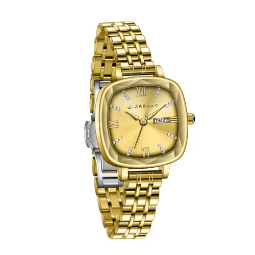 Image of Giordano Rose Gold Square Women's Watch