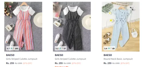 Image of Girls Clothes Minimum 80% Discount