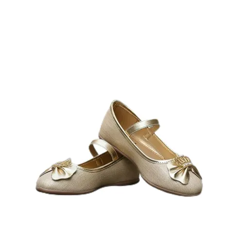 Image of Girls Floral Bow Ballerina Flats Shoes