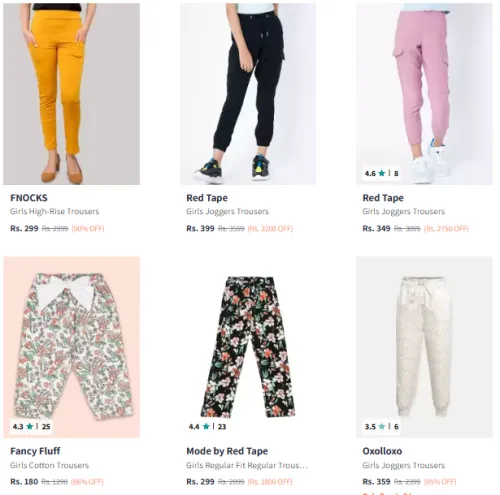 Image of Girls Trouser @ Up to 90% Discount