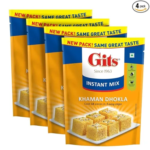 Image of Gits Instant Khaman Dhokla Snack Mix (720g, Pack of 4)