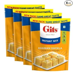 Gits Instant Khaman Dhokla Snack Mix (720g, Pack of 4)