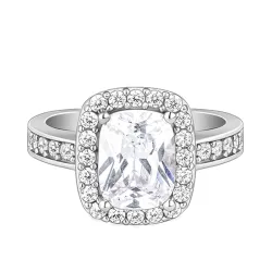 GIVA 925 Silver Adjustable Solitaire Ring for Women