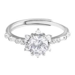 GIVA 925 Silver Zircon Flower Ring