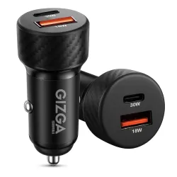 Gizga Essential 48W Dual Port Car Charger 
