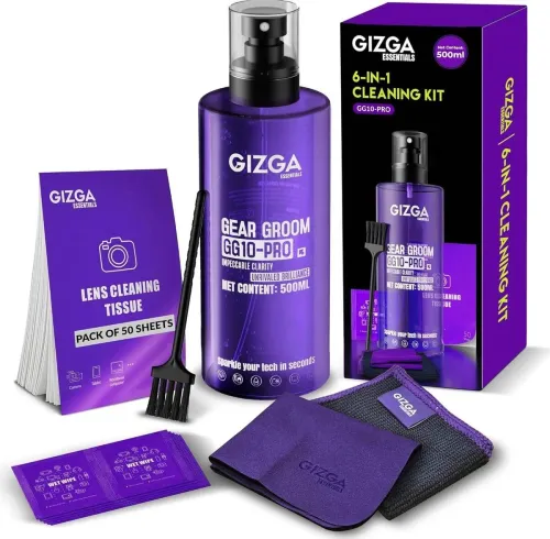 Image of Gizga Essentials 6-in-1 Screen Cleaning Kit (500ml, GG10-PRO)