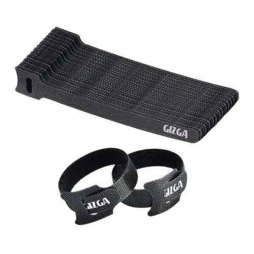 Image of Gizga Essentials Cable Organiser, Cord Management System for PC, TV, Home Theater, Speaker & Cables, Reusable Cable Orga