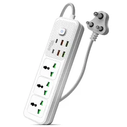 Gizga Essentials Extension Board with USB, 2500W