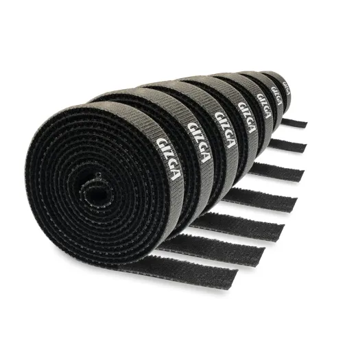Image of GIZGA ReusableCable Organizer TiesStrap Roll (100cm x 7pcs)