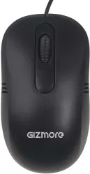 Gizmore Wired Ambidextrous Optical Mouse - Black