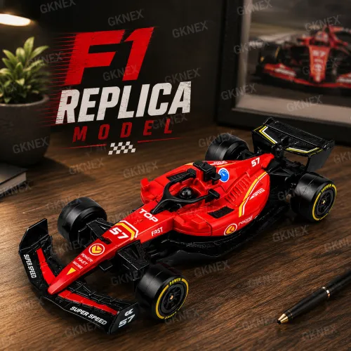 Image of GKNEX Formula 1 Alloy Pull Back Race Car Toy Metal Model Collectible Kids (Multicolor, Pack of: 1)