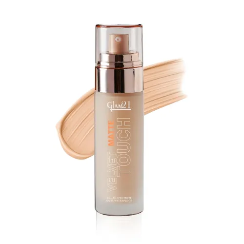 Image of Glam 21 Velvet Touch Oil Control Silk Foundation Sand Beige-50Gm All