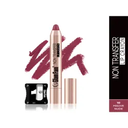 GlamFam Non Transfer & Long Lasting Lip Crayon Lipstick - Mauve Nude 10