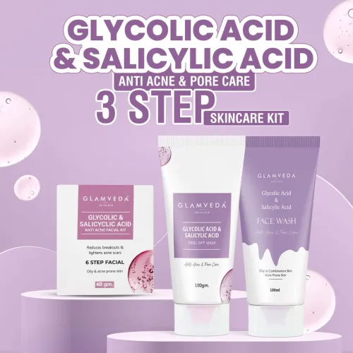 Image of GLAMVEDA Anti-Acne Combo Gift Pack (3-in-1)