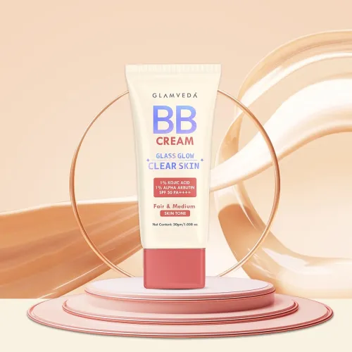 Image of Glamveda BB Cream Lightweight Foundation | Fair & Medium Skin Tone BB Cream for Women With SPF 50++++ | Instant Spot Cov