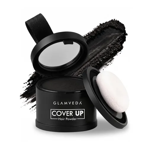 Image of Glamveda Black Hair Cover-Up Powder, 4 g