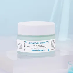 Glamveda 1% Copper Peptide & Hyaluronic Acid Moisturizer Cream- 50g | Reduces Fine Lines & Wrinkles Deep Moisturizing Fa