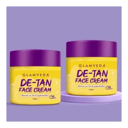 Glamveda De-Tan Cream Mask | Tan Vanish Glow Boosting Formula for Glowing Skin 100 gm (Pack of 2) | Reduces Pigmentation
