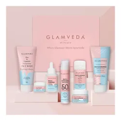 Glamveda Korean Rice & Ceramide 7 Step Skincare Kit For Women