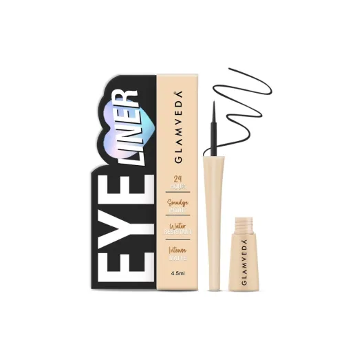 Image of Glamveda Long-Lasting Matte Waterproof Liquid Eyeliner - Black (4.5ml)