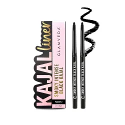 GLAMVEDA Pencil Smoky Intense Black Kajal - 0.35g