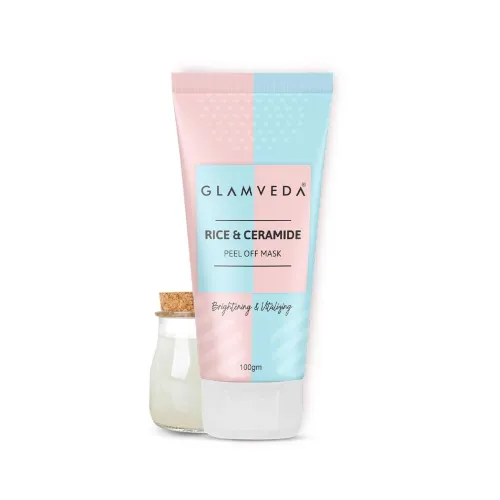 Image of Glamveda Rice & Ceramide Korean Glass Skin Peel off Mask, 100gm