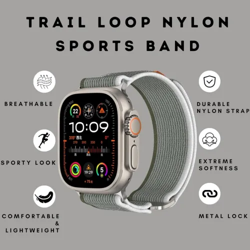Image of GLAMYOURS Rugged Trail Loop Band Compatible with Apple Watch Band