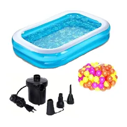 Glan Kids Inflatable Swimming Pool Combo 8.5ft Bath Tub