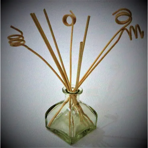 Image of Glass Bottle with 8-Piece Reed Sticks, 100ml (Clear)