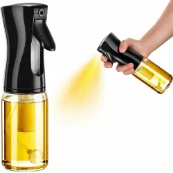 Glass Oil Sprayer Bottle for Cooking 200 ml Mist Dispenser for Air Fryer