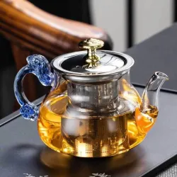 Glass Tea Pot with Stainless Steel Infuser – 500ml 