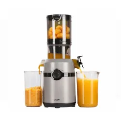 Glen Cold Press Juicer for Home, 200W, 108mm Large Feed, 800ml Juice & 700ml Pulp Cup, 2 Size Filter, Low Noise RPM, Fru