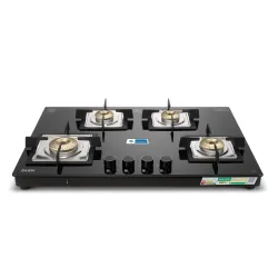 Glen 4 Burner Ultra Slim Premium Gas Stove | Auto Ignition