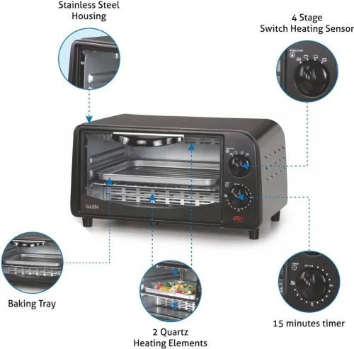 Image of Glen 9-Litre Oven Toaster Grill (OTG)  