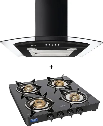 Image of Glen Miso BLK 60 Wall Chimney + Stove