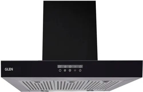 Image of Glen GL 6052 TC 90 BL Wall Mounted Black ,Chimney