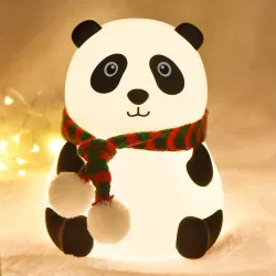Glenston Cute Panda Silicone LED Night Lamp Table Lamp