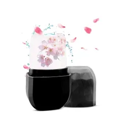 Gleva Facial Beauty Ice Roller Skin Care Tools, Brighten Skin & Enhance Natural Glow, Silicone Ice Mold for Face Beauty, Upgrated Diamond Ice Facial Roller (Black Diamond)