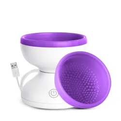 Gleva Electric Makeup Brush Cleaner Machine Cleanser Tool for All Size Foundation Concealer Eyeshadow Brush Portable USB