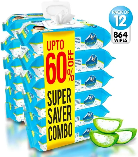 Image of GLIDER Soft Baby 864 Wipes (12Packs)