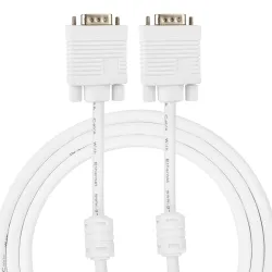 GLink Male to Male 15PIN SVGA/VGA Cable for PC/Monitor/LCD/LED, Plasma, Projector, TFT. Supports upto 1080P. VGA to VGA Converter Adapter Cable - (White) (25M./76FT.)