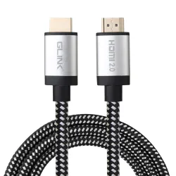 GLINK GL-201 ULTRA 4K-HIGH SPEED HDMI CABLE 2.0V with Ethernet 18Gbps, Supports DOLBY, 3D, 4K@60Hz, HDCP 2.2, Audio retu