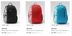 Glitchez Backpack at Minimum 80% Discount