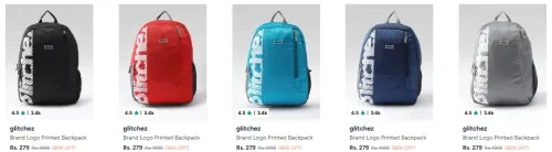 Image of Glitchez backpack at minimum 81% Discount