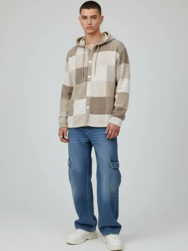 Image of glitchez Men Checked Casual Shirt
