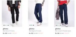 Glitchez Men Jeans Minimum 70% Discount