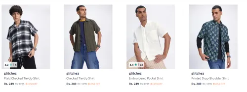 Image of Glitchez Men's Shirts Flat @₹249